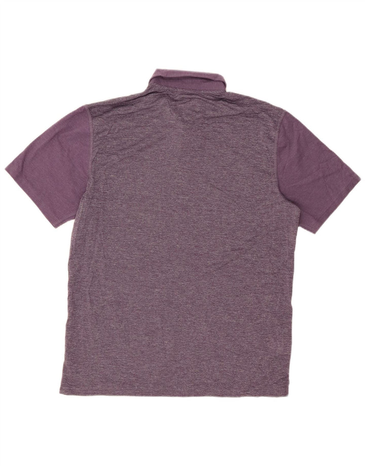 EDDIE BAUER Polo Hombre Algodón Morado Medio