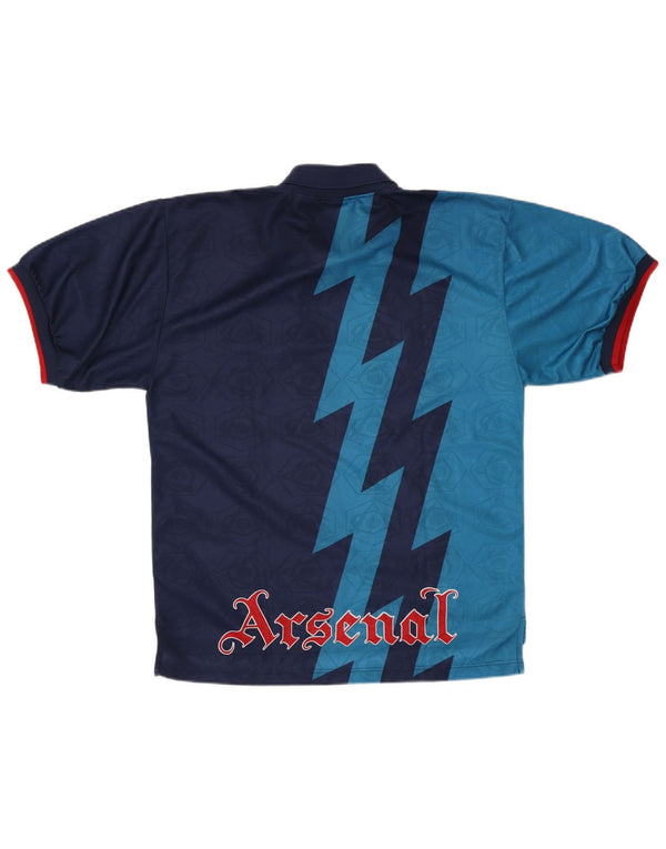 Camiseta Nike Arsenal FC 1995-1996 Away para hombre XL Azul Colorblock Sports