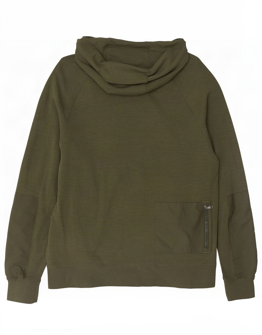 Nike - Sudadera con capucha y cremallera para hombre, algodón moteado en color caqui mediano