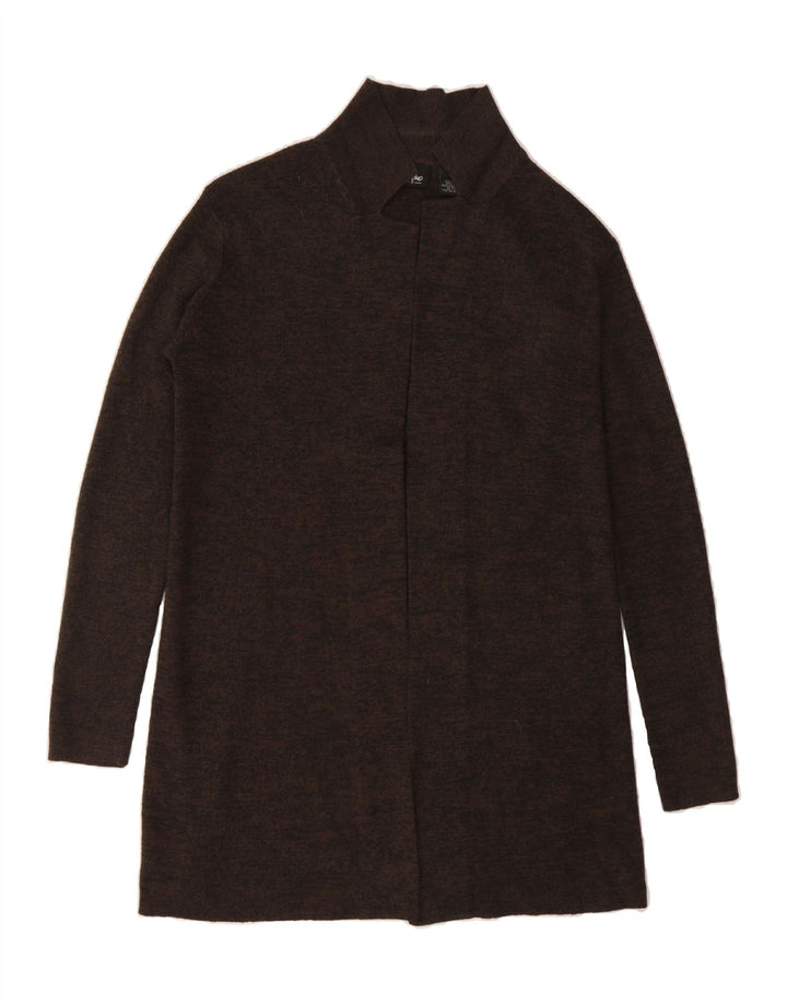 MOSSIMO Womens Open Cardigan Sweater UK 10 Small Brown Flecked Acrylic Vintage Mossimo and Second-Hand Mossimo from Messina Hembry 