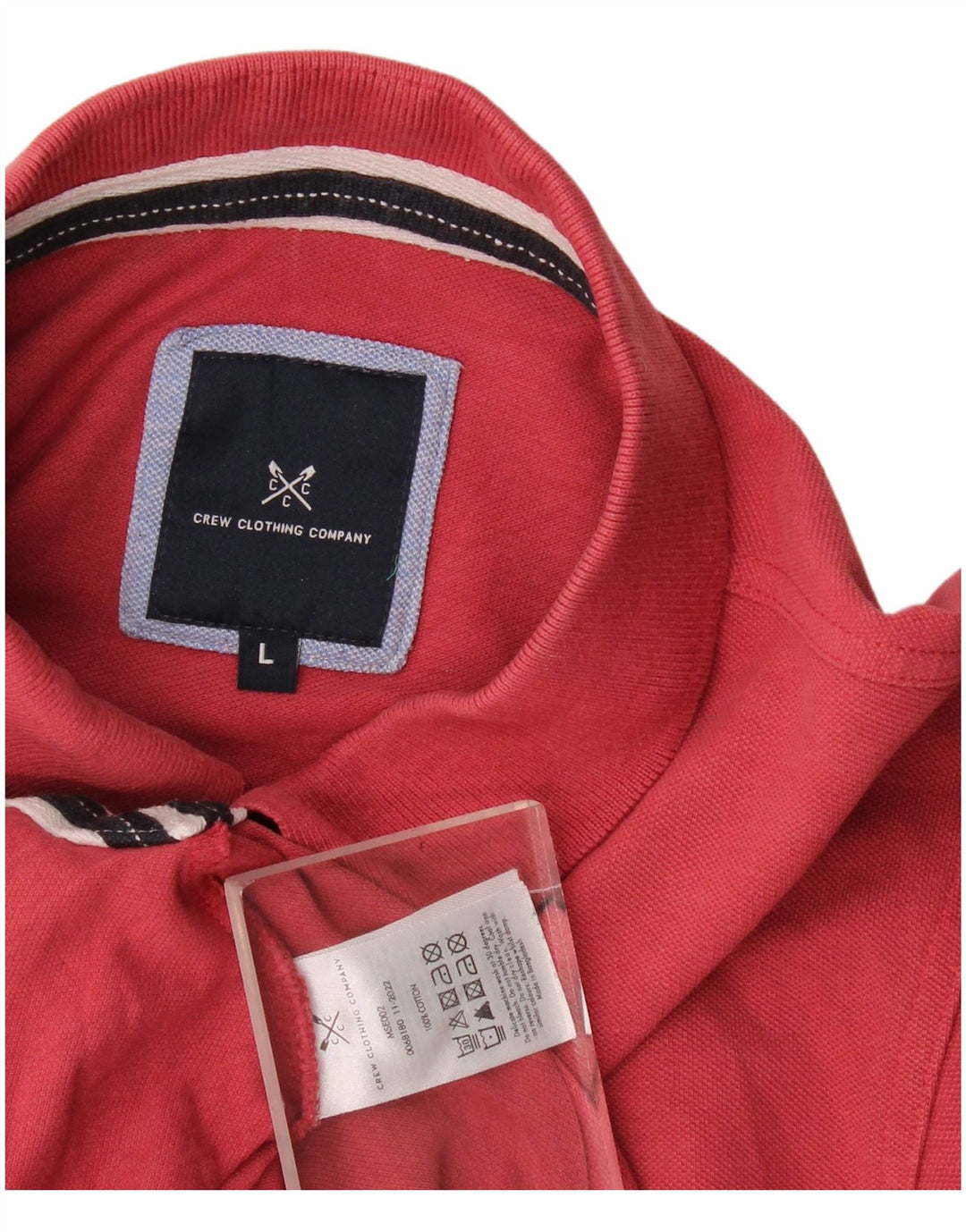 Crew Clothing Polo para hombre de algodón rojo grande