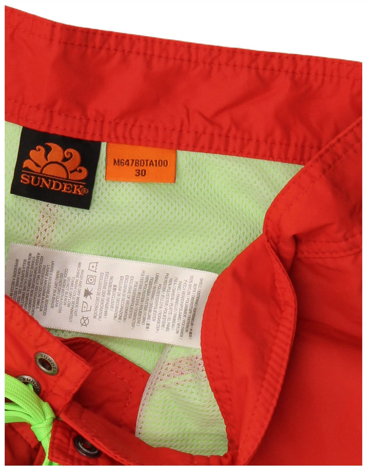 Bañador Sundek Hombre Con Estampado De Nylon Rojo Mediano
