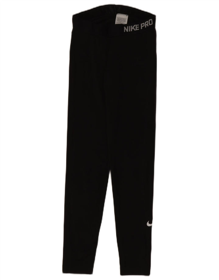 Nike Leggings gráficos para mujer UK 10 Small Poliéster negro