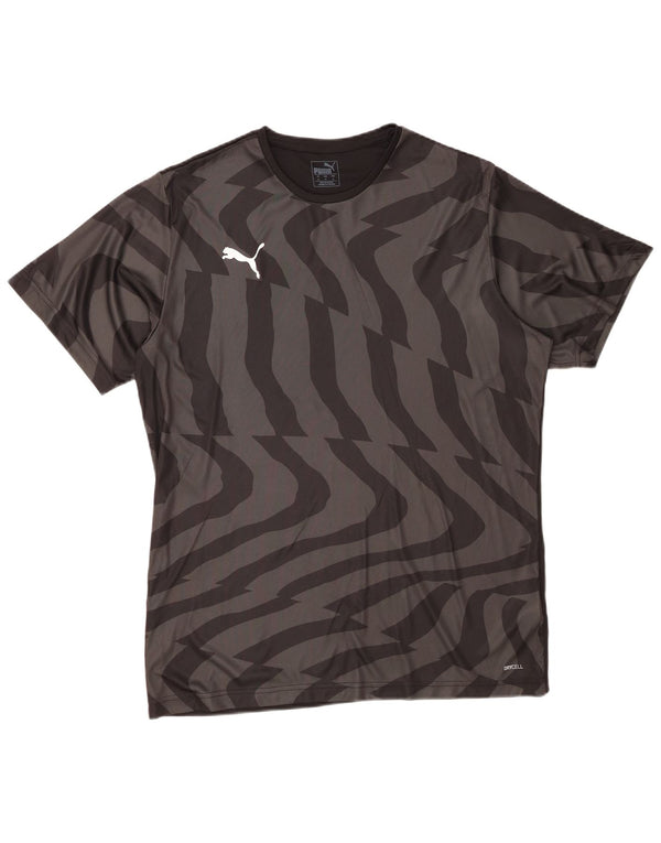 PUMA Camiseta para hombre Top XL Poliéster a rayas negras