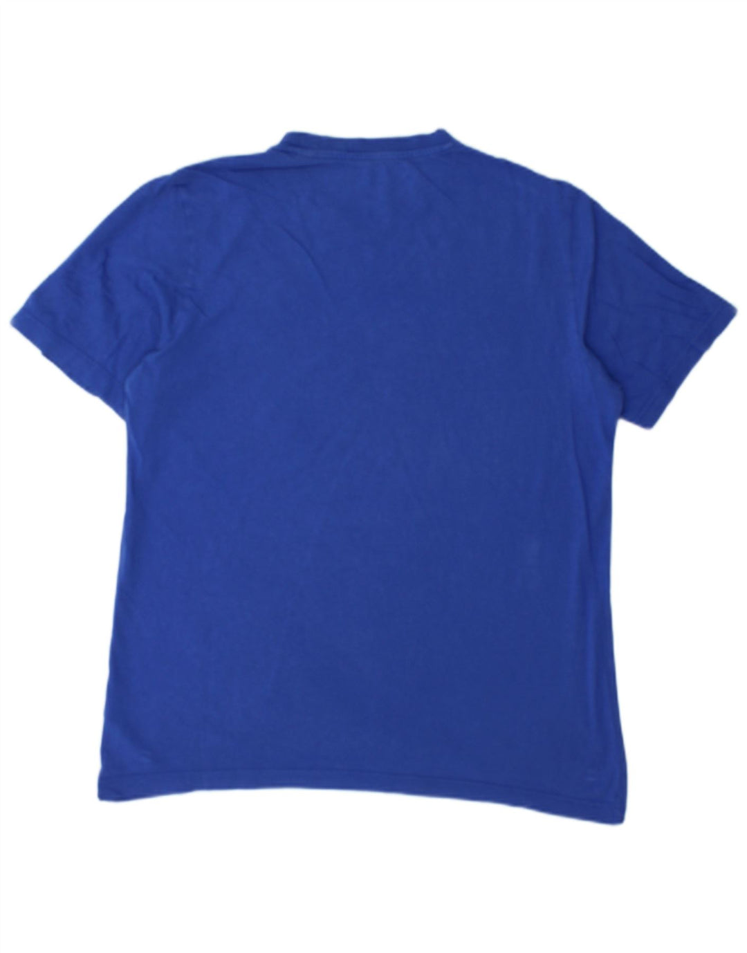 Adidas Hombre Camiseta Gráfica Top Algodón Azul Medio