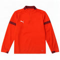 Puma - Chándal con cremallera y cuello para niños, color rojo, 11-12 años