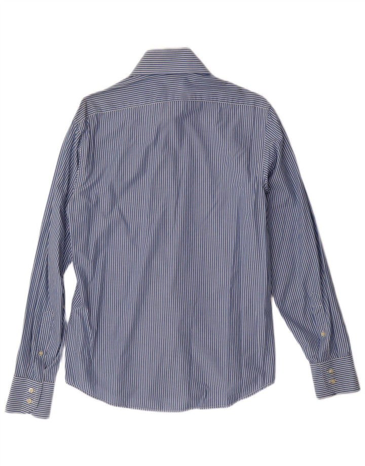 Camisa Hombre BENETTON Algodón Rayas Azul Medio