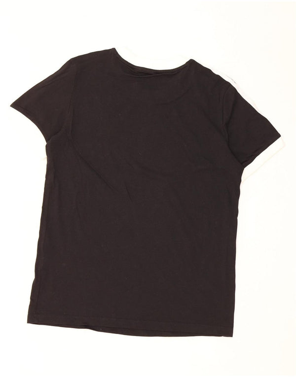 ADIDAS Camiseta para mujer Top UK 12 Mediano Negro Algodón