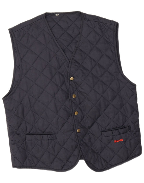 Chaleco acolchado Spalding para hombre UK 42 XL Azul marino
