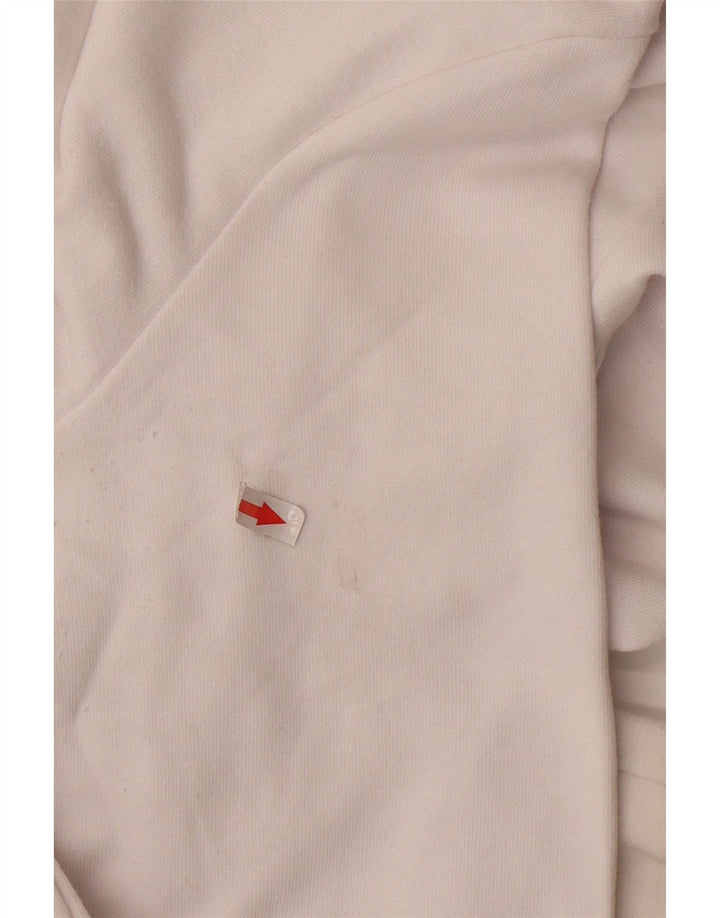 KAPPA Hombre Sudadera Gráfica Jumper Medium Blanco Algodón