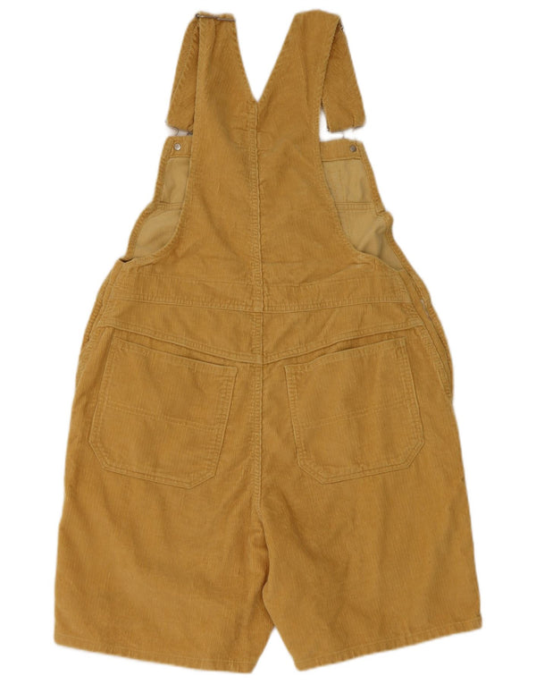 Sisley Mujer Peto Corto De Pana W30 Algodón Amarillo Medio