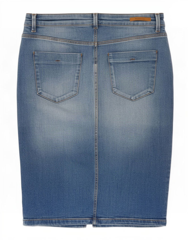 Massimo Dutti Falda Vaquera Mujer EU 38 Small W28 Azul