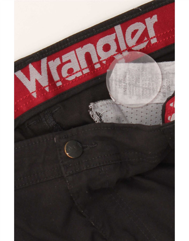 Pantalón cargo Wrangler para hombre W36 L30 Nylon negro