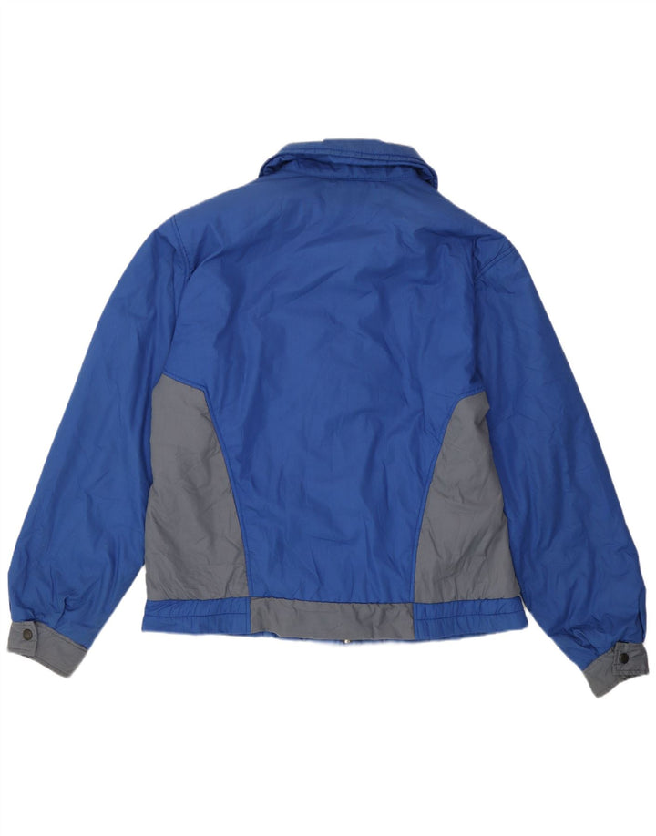 Puma Chaqueta cortavientos para hombre UK 40 Grande Azul Colorblock Poliéster