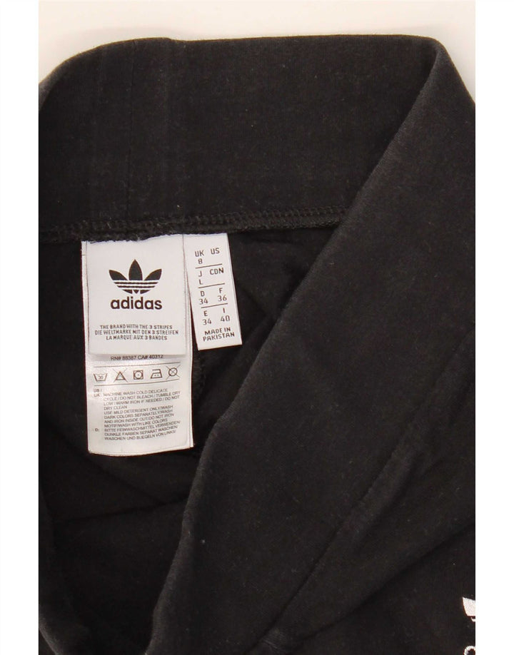 Adidas Leggings para mujer Reino Unido 8 Pequeño Algodón Negro