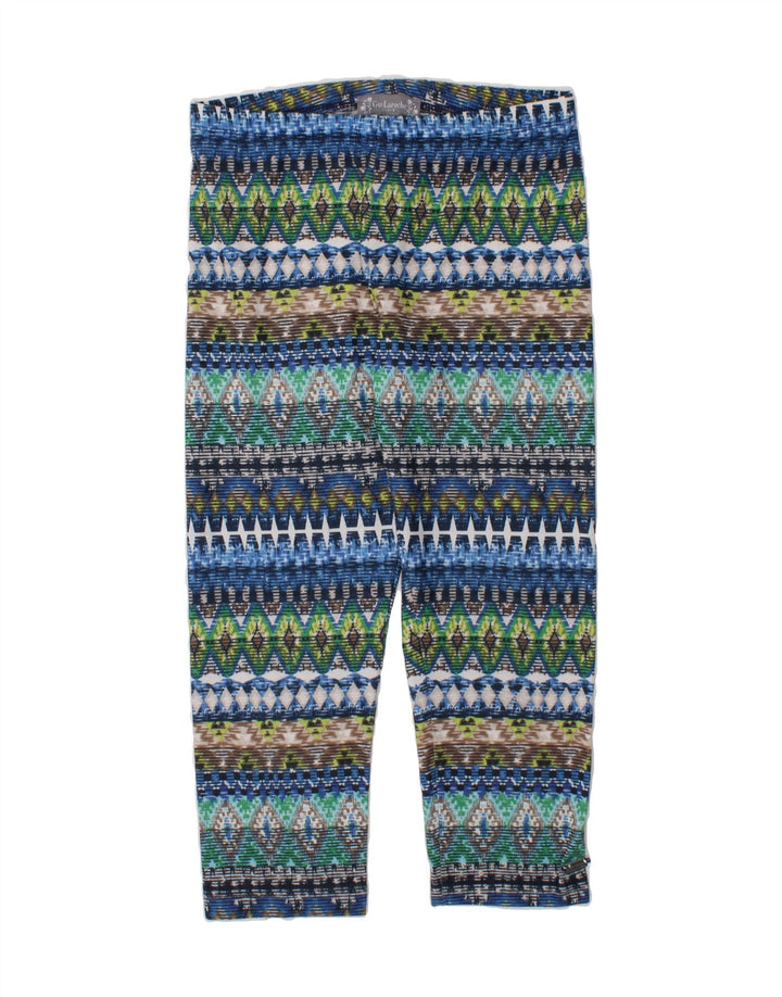 GUY LAROCHE Girls Leggings 9-10 Years Multicoloured Argyle/Diamond Vintage Guy Laroche and Second-Hand Guy Laroche from Messina Hembry 