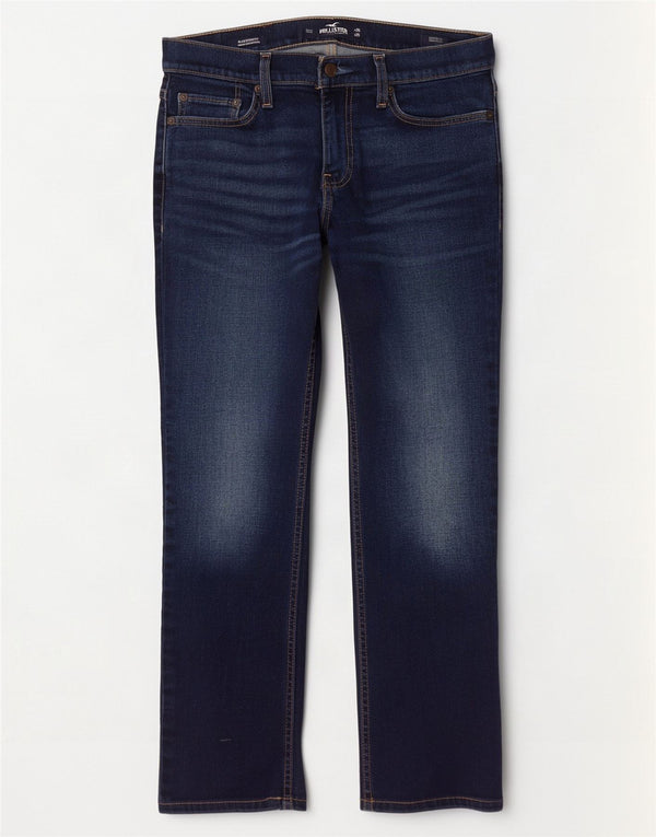 Vaqueros Hollister Mujer Slim Rectos W29 L30 Algodón Azul Marino