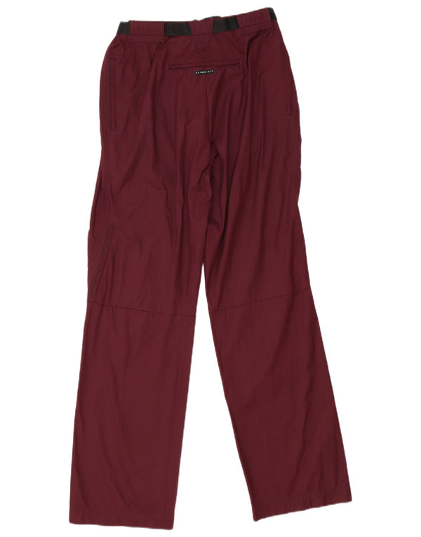Pantalones chinos rectos para mujer Nike UK 10/12 Medium W28 L30 Borgoña