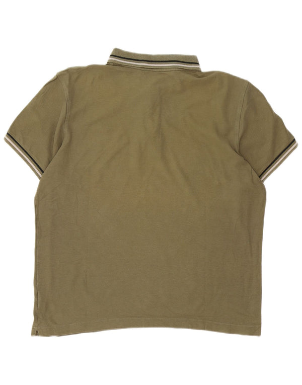 Polo Lotto Hombre XL Algodón Rayas Caqui