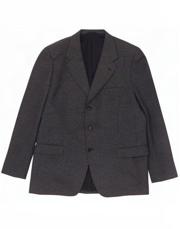 Cerruti 1881 Chaqueta tipo blazer de 3 botones para hombre IT 54 2XL Lana azul marino