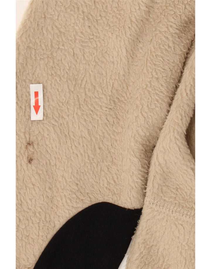 Fila Chaqueta polar para hombre UK 40 Large Beige Colorblock Poliéster