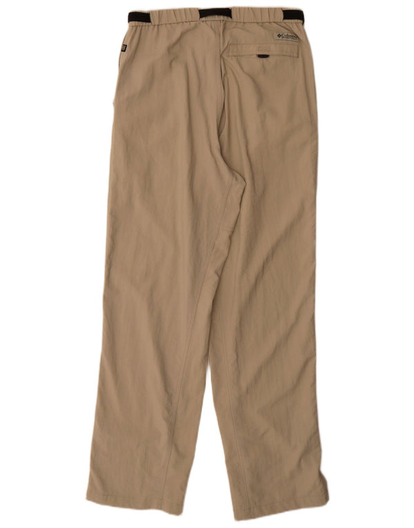 Columbia Pantalones de senderismo para hombre Small W28 L32 Khaki Nylon Sports