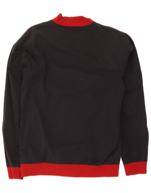 Adidas Hombre Chándal Top Chaqueta Pequeña Gris Colorblock Poliéster