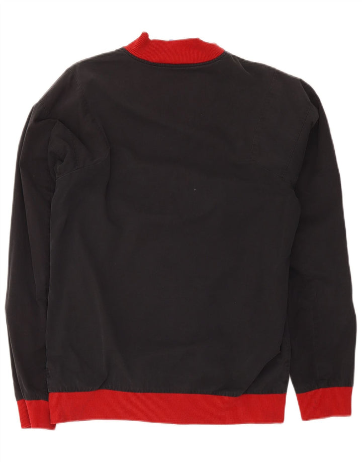 Adidas Hombre Chándal Top Chaqueta Pequeña Gris Colorblock Poliéster