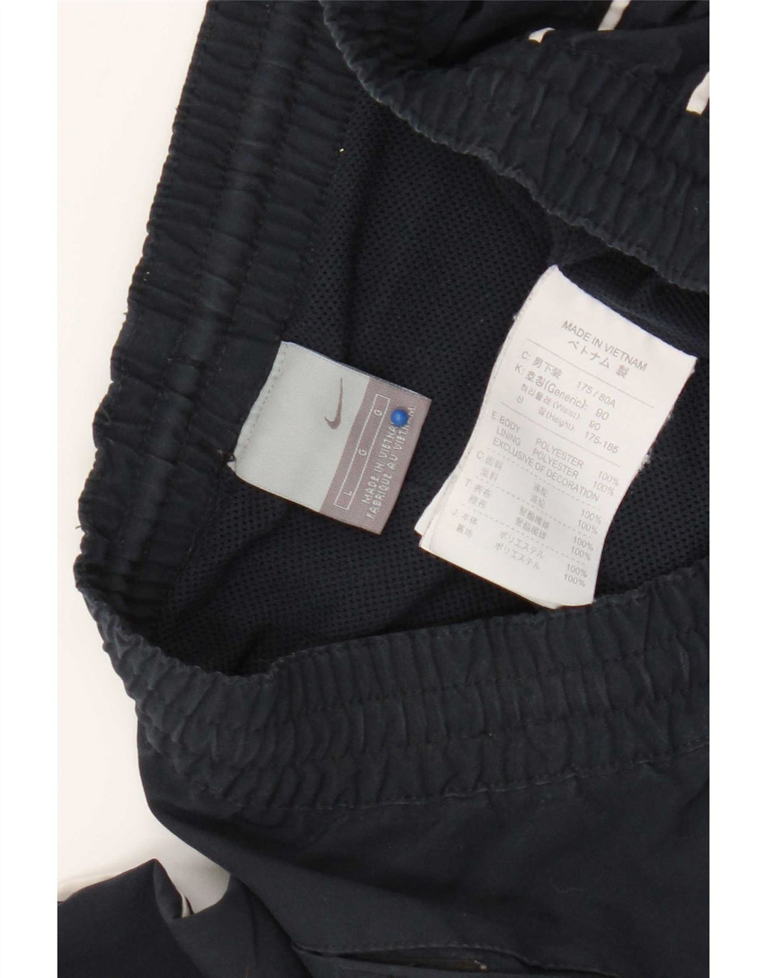 Nike - Pantalones de chándal con gráfico para hombre, talla grande, poliéster, color azul marino