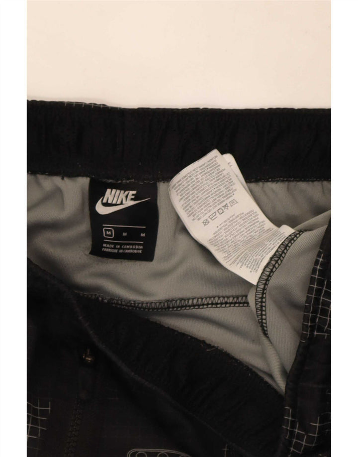 Pantalones cortos deportivos Nike para hombre, poliéster de camuflaje negro mediano