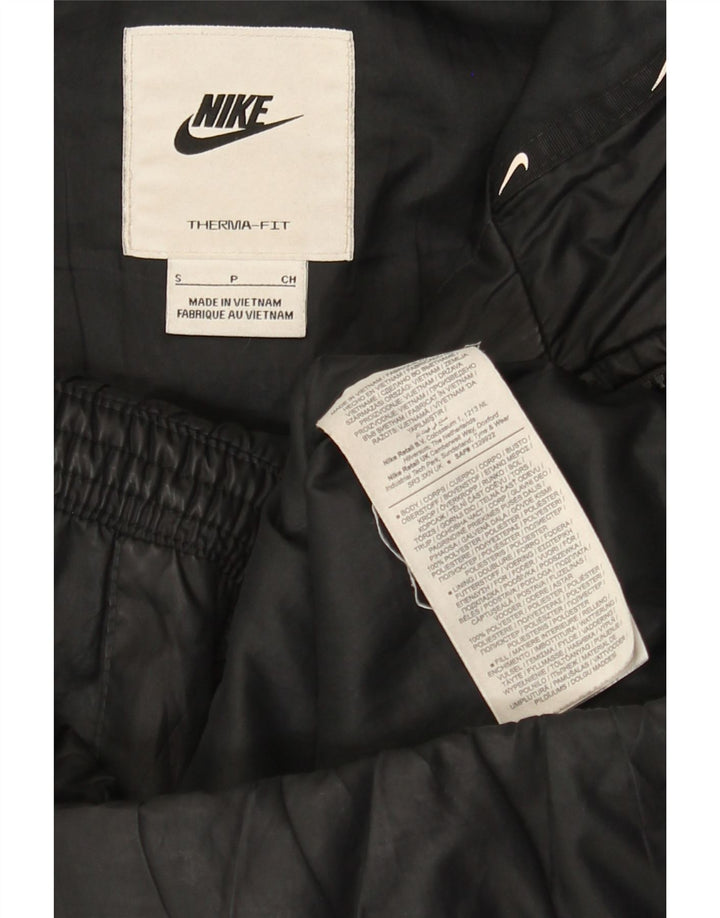 Nike Chaqueta acolchada extragrande Therma-Fit para mujer UK 10 Small Poliéster negro