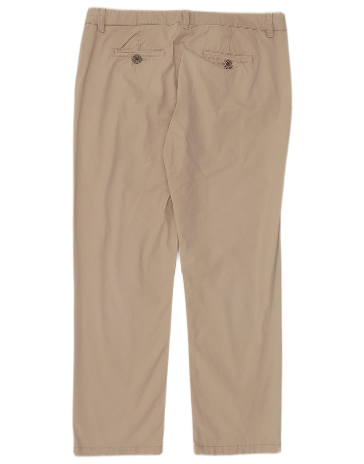 FAT FACE Pantalones chinos con pinzas para mujer UK 12 Medium W32 L28 Algodón beige