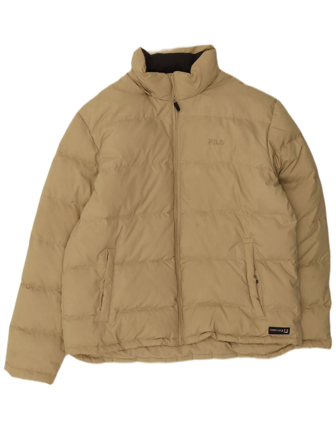 Fila Chaqueta acolchada para hombre ES 42 XL Poliéster beige