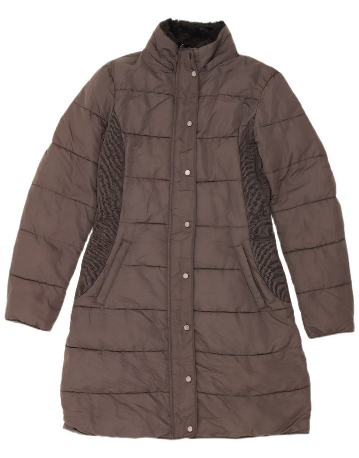Hobbs Abrigo acolchado para mujer UK 10 Pequeño poliéster gris