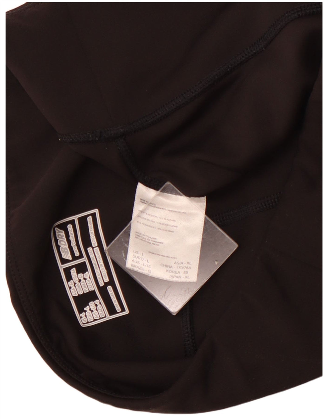 NEW BALANCE Leggings para mujer UK 44 Grande Poliéster negro