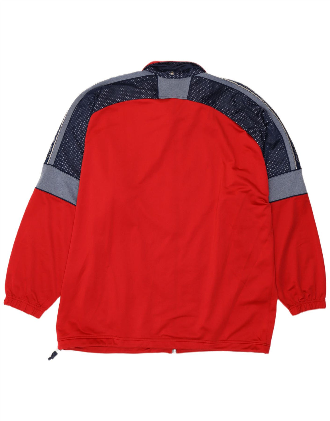 Asics Mens Graphic Chándal Top Chaqueta 3XL Rojo Colorblock Poliéster