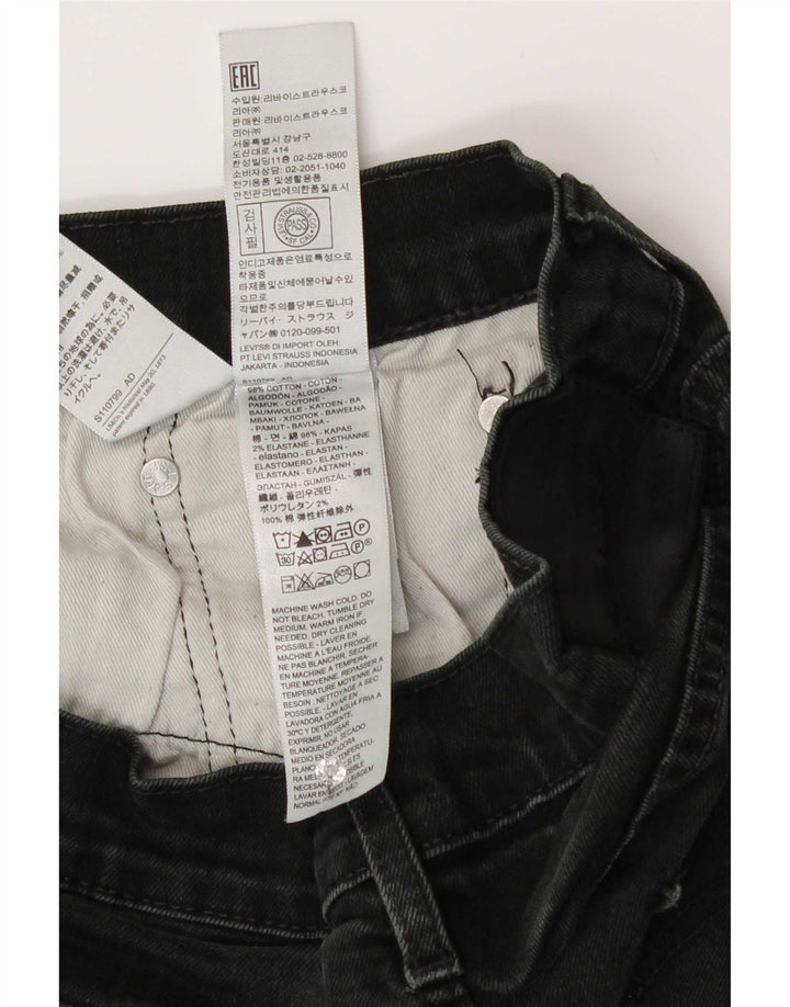 Vaqueros rectos Levi's para hombre W33 L30 Algodón negro