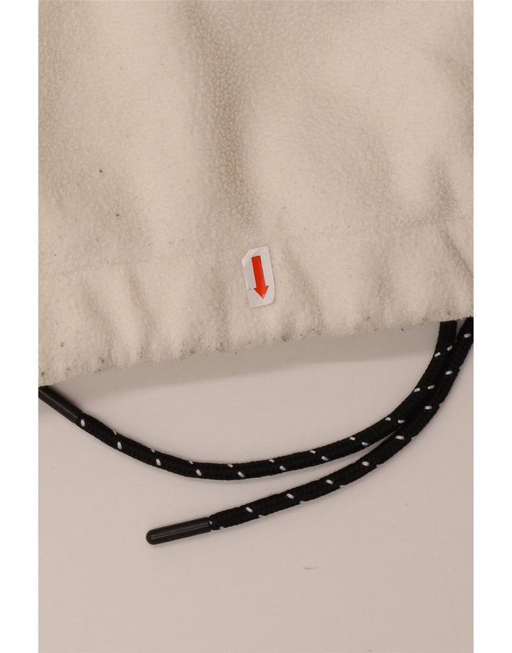 FILA Jersey de forro polar con gráfico extragrande para mujer UK 10 Small White Colourblock