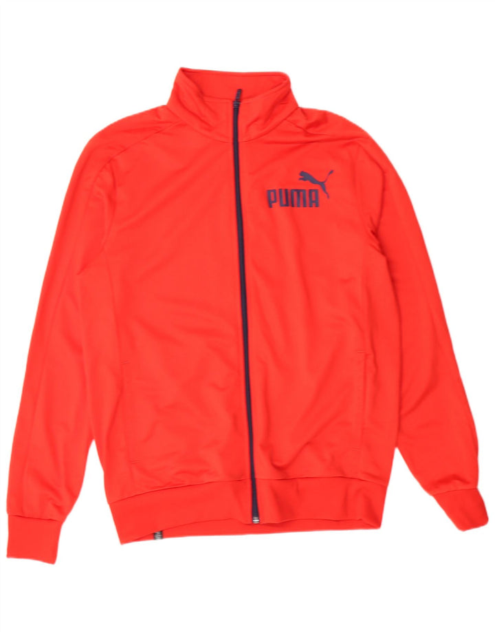 Puma Chaqueta De Chándal Con Gráfico Para Hombre Poliéster Rojo Mediano