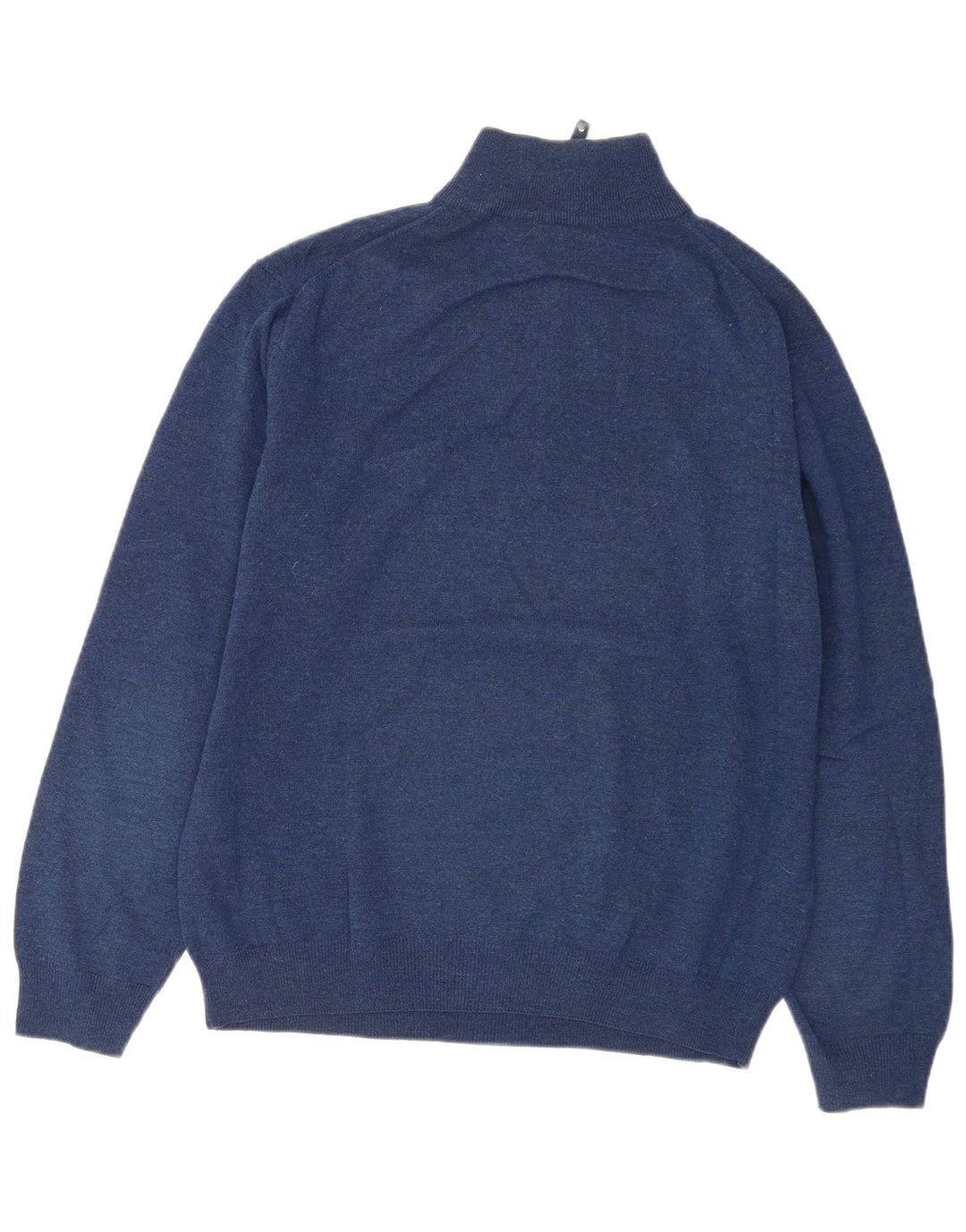 Gant Jersey De Cuello Con Cremallera Para Hombre XL De Lana De Cordero Azul Marino