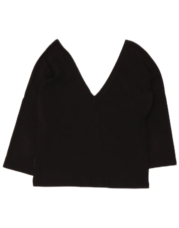 Max & Co. Blusa corta de manga 3/4 para mujer UK 44 Grande Negro