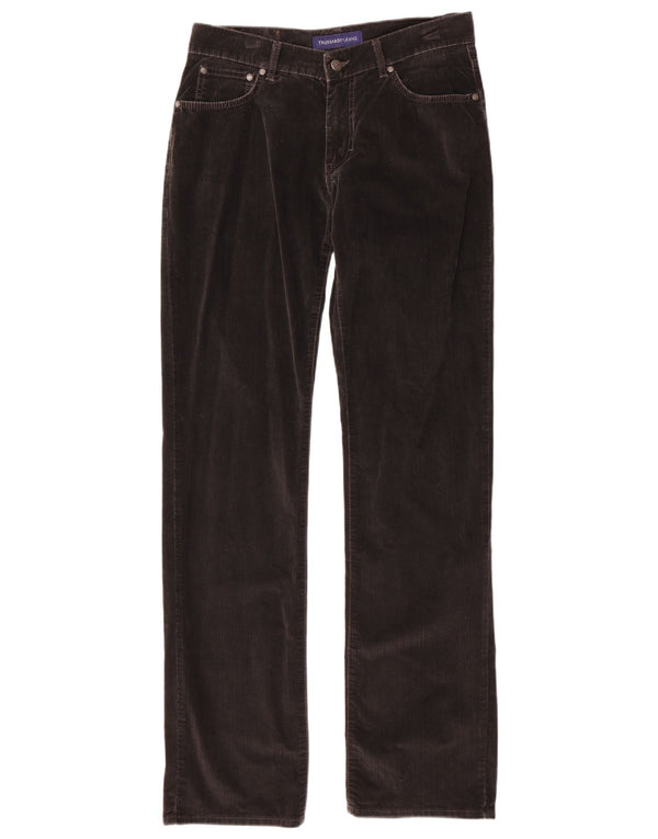 Pantalón Hombre Trussardi Rectos De Pana W30 L35 Algodón Gris