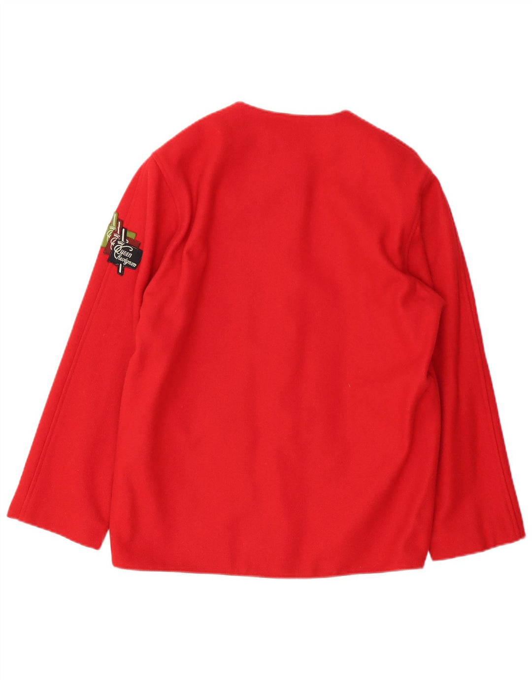 Vintage mujer 5 botones Blazer chaqueta Reino Unido 14 rojo medio