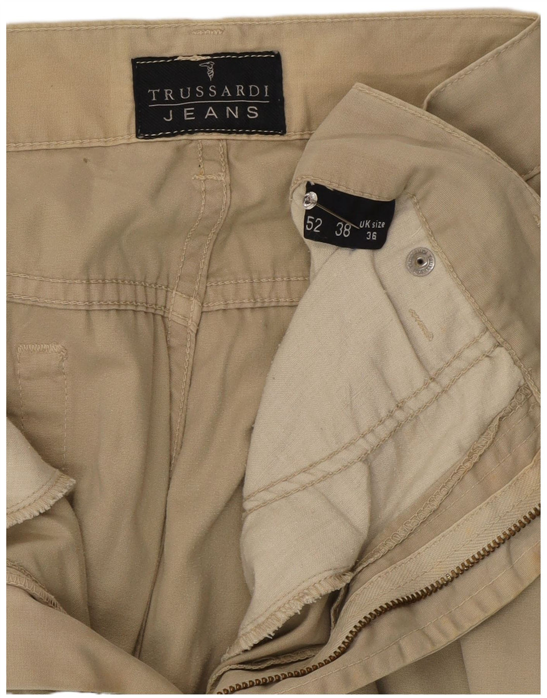 Pantalones Casuales Recto Hombre Trussardi W36 L30 Gris