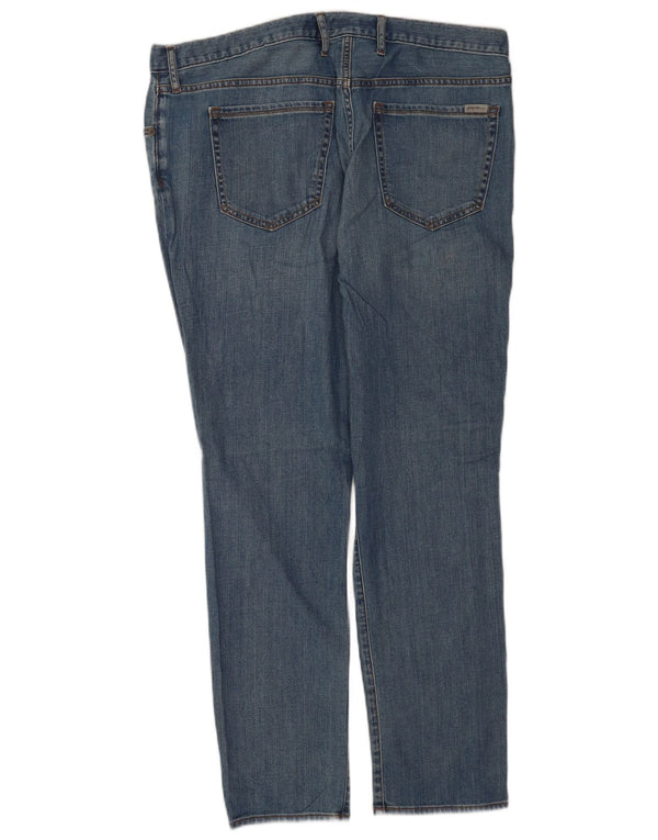 Eddie Bauer Womens Boyfriend Mid Rise Slim Jeans US 14 XL W36 L30 Blue