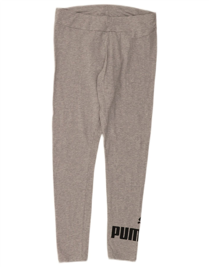 Puma Leggings gráficos para mujer UK 44 Algodón gris medio