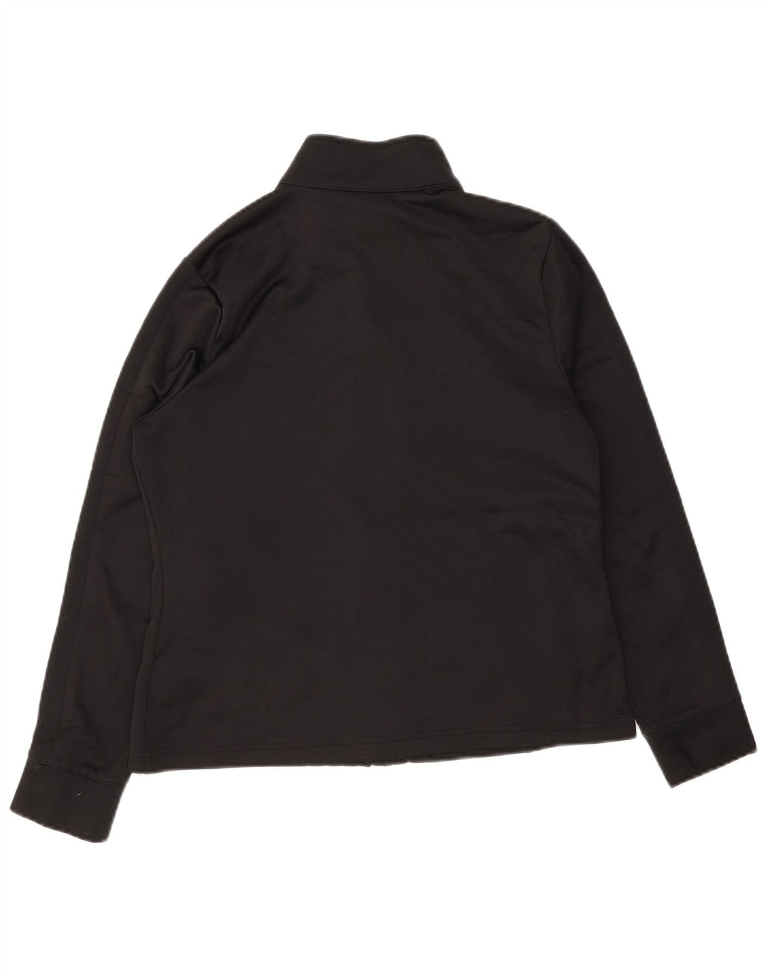Fila Mujer Chándal Top Chaqueta UK 12 Mediano Negro Poliéster
