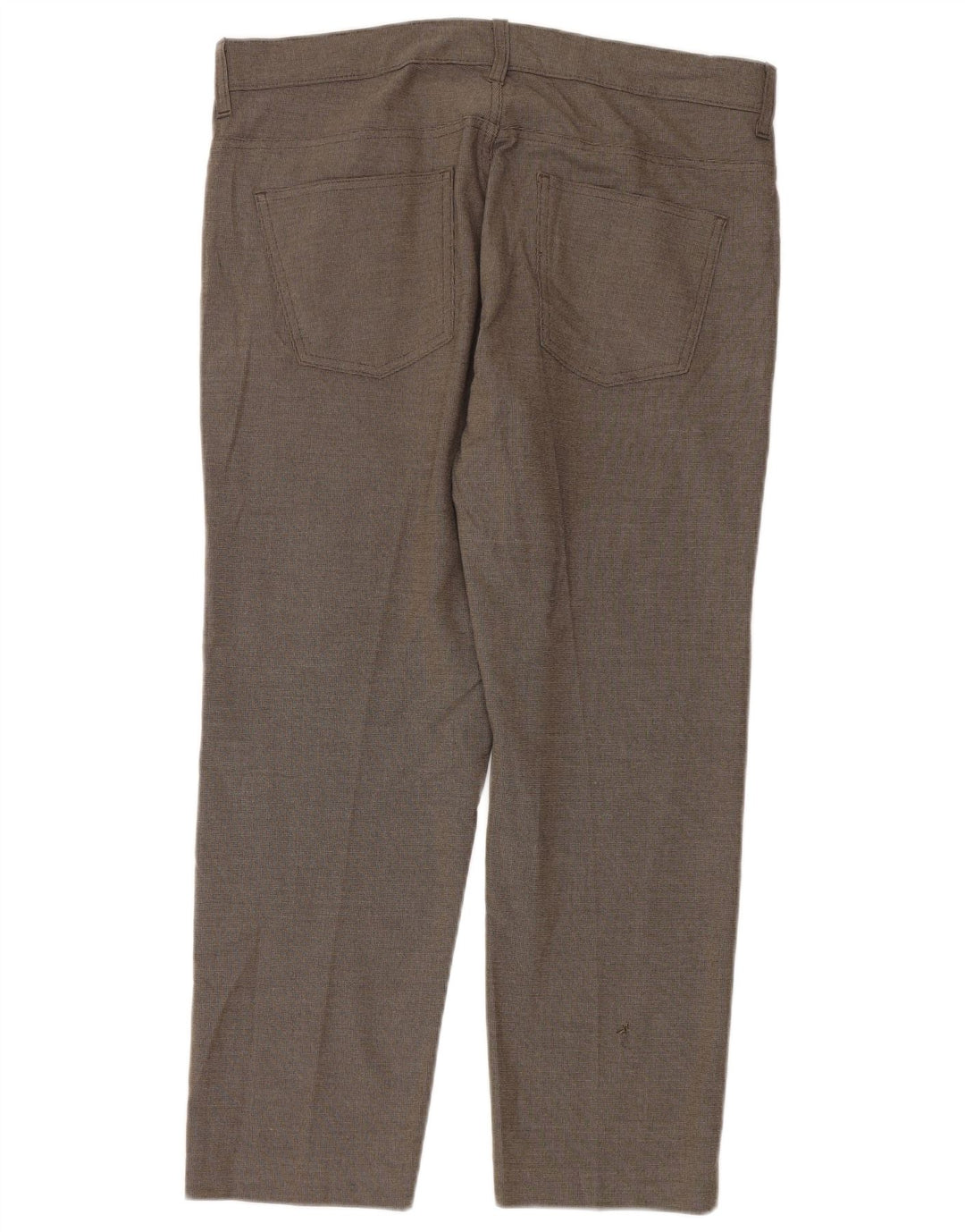 Marks & Spencer Pantalones casuales ajustados para hombre W36 L29 Poliéster marrón