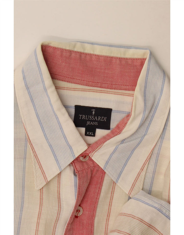 Camisa Hombre Trussardi Jeans 2XL Rayas Multicolor