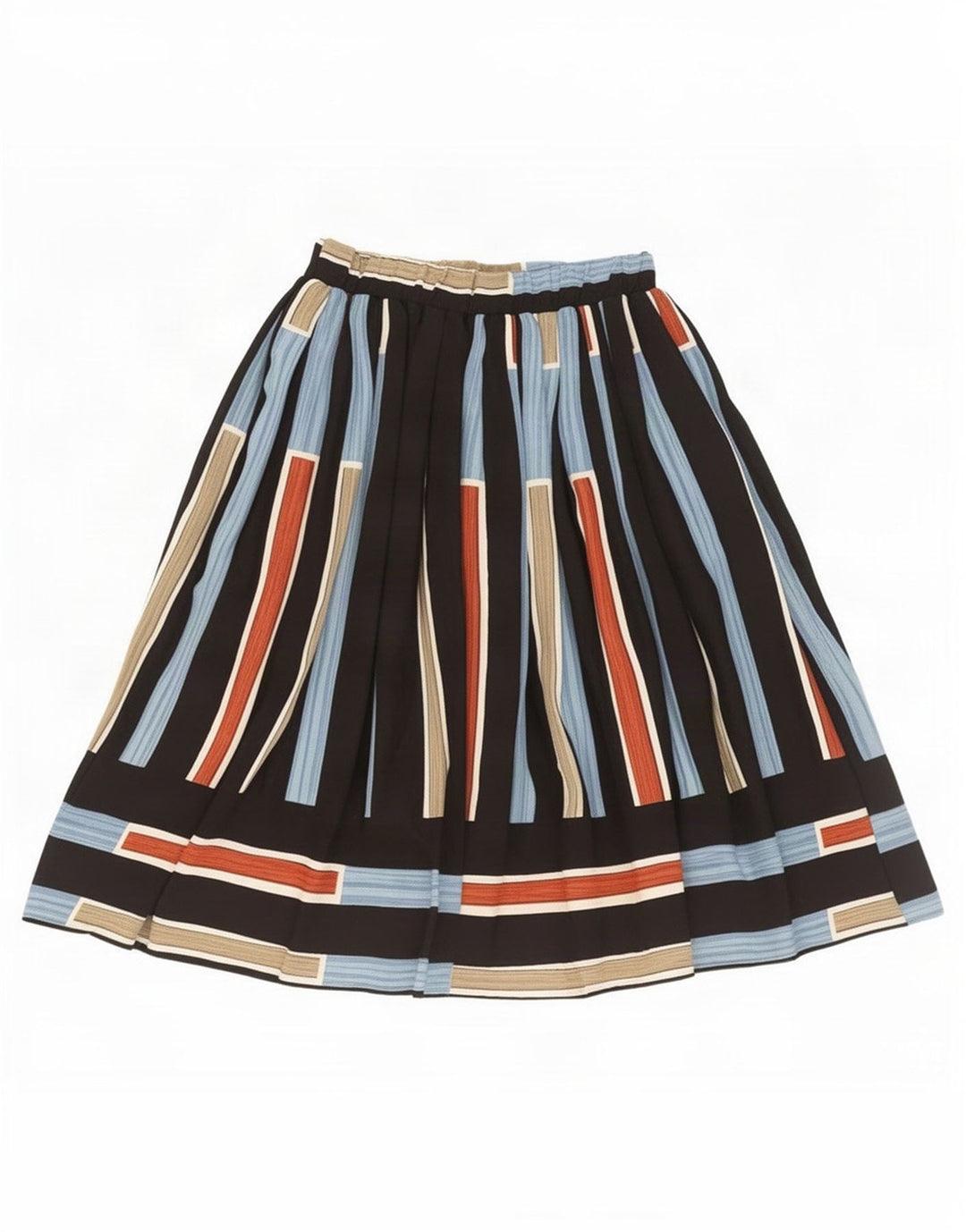 Falda acampanada para mujer Synonyme IT 42 Medium W28 Rayas multicolores